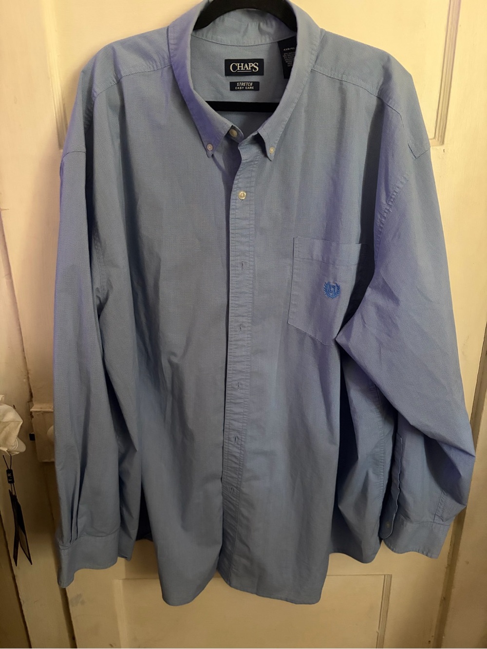 Chaps Light Blue Men's Casual Button-Down Shirt